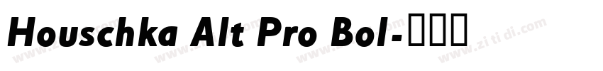 Houschka Alt Pro Bol字体转换